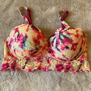 GUC PINK Victoria’s Secret floral bra size medium